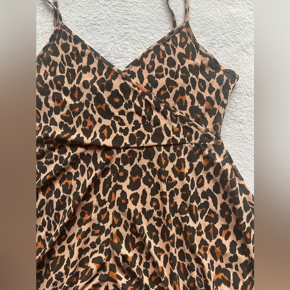 Leopard print romper